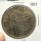 1921 $1 Morgan Silver Dollar 90% Silver XF details beautiful tone whole coin