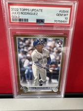 Julio Rodriguez 2022 Topps Update US44 Gold Rookie RC #/2022 PSA 10 Mariners