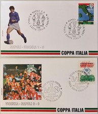 SET 2 BUSTE FILATELICHE VICENZA CAMPIONE DELLA COPPA ITALIA 1996 - '97