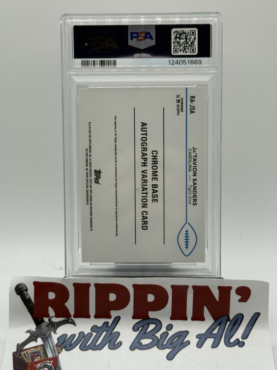 2024 Topps Chrome - Rookie Autographs Ja'Tavion Sanders #RA-JSA