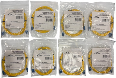 8~ Allen Tel GBLC2-D1-03 Fiber Optic Patch Cable (Duplex LC-LC Single Mode)