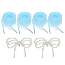 2Pairs Flat Laces Shoelaces, 2.6CM Wide 140CM Length Lacy Shoe Laces, Blue