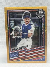 2026 Panini USA Baseball Stars & Stripes Prizm Ryder Helfrick #156 Gold 02/10