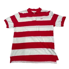 Grand Hotel Mackinac Island Striped Polo Shirt Mens Large Horse Carriage Logo