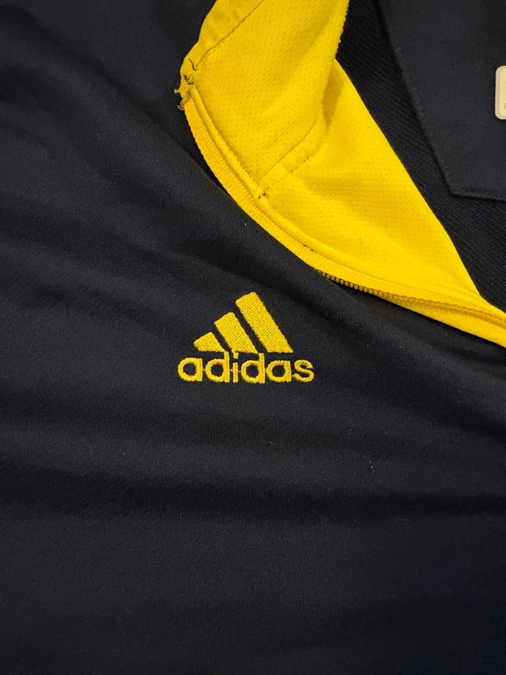 Adidas - Michigan Wolverines - Pullover con cremallera de cuarto - Para hombre 3XL - Azul marino con amarillo Foto 4 de 4