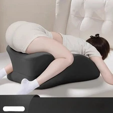 Ergonomic Wedge Prone Pillow, Bed Pillow for Sitting Up, Back, Neck, Leg Pain