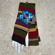 OFFICIALLY LICENSED DR WHO 4TH DOCTOR ARM WARMERS COSTUME ACCESSORY EL431652