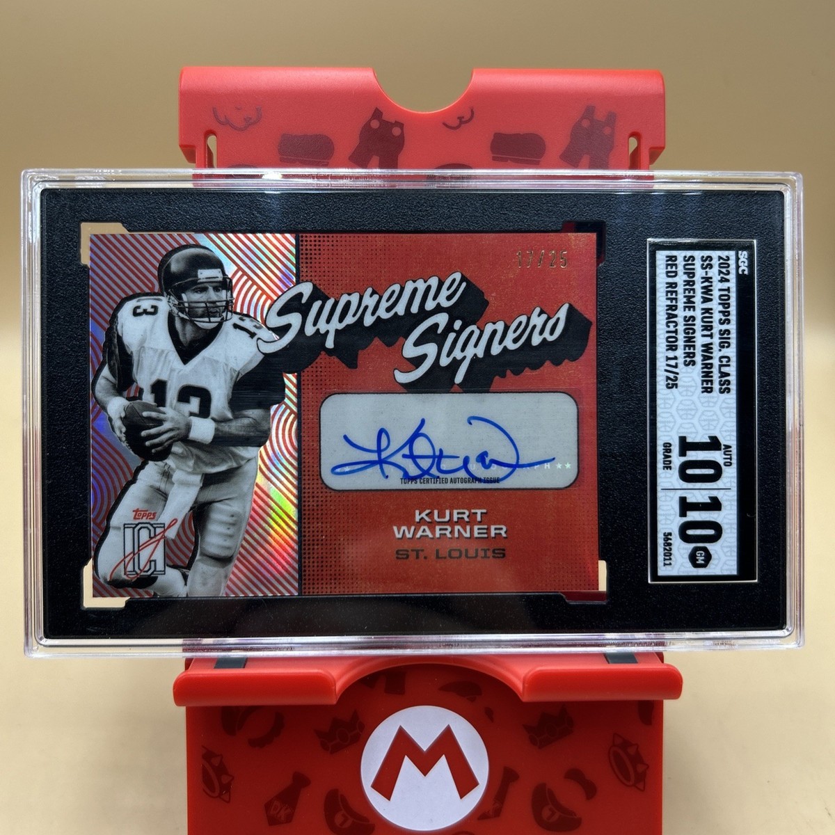 TOPPS COーSIGNERS autograph 2024 Topps Signature Class Supreme Signers - Red Refractor Kurt