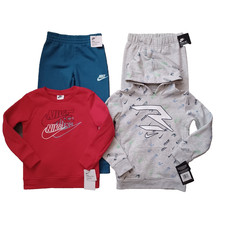 Nike Set Amplify Sweatshirt Hoodie Jogger Pants 3 Brand Youth Boy 6 Lot Of 4 NWT