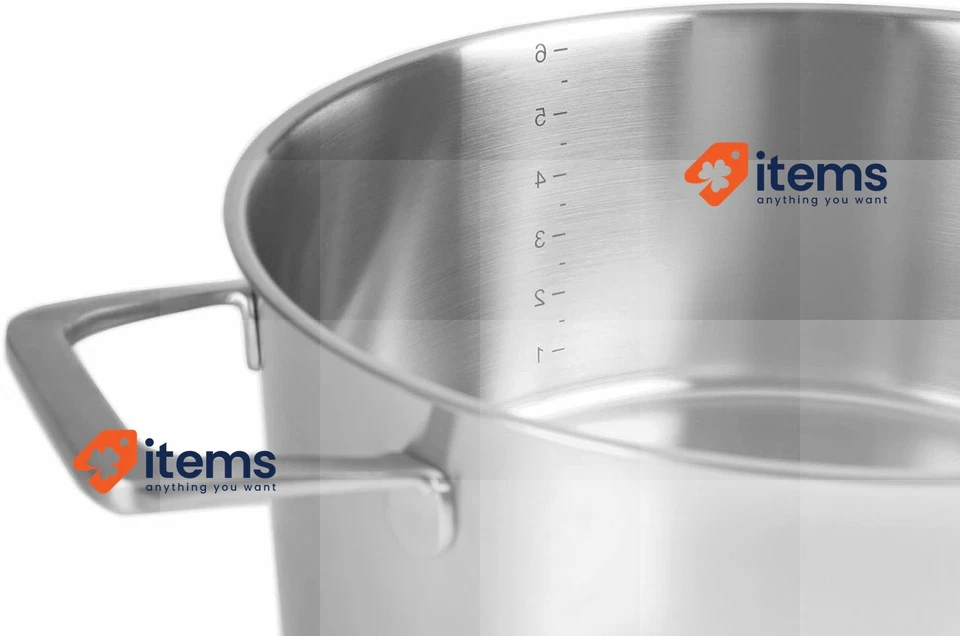 Lacor 45028 Casseruola con Coperchio Foodie 28x12,5 CM Acciaio Inox Argento - Immagine 2 di 2