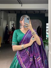 Traditionell Chaniya Choli Satz Indisch Navratri Garba Fest Kleidung Aufgetrennt