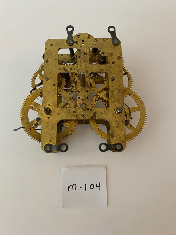 Unbranded 8 Day Mantel Clock Movement Parts Repair (M104)