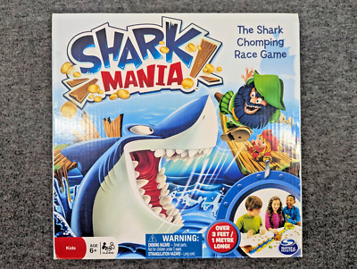 2014 Shark Mania Game by Patch Games, Missing 2 Cardboard Coins, EUC