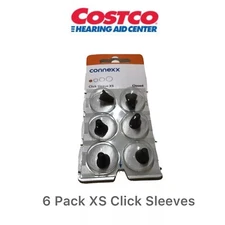 Costco Extra Small Closed Click Sleeve 6 Pack Made by Sivantos