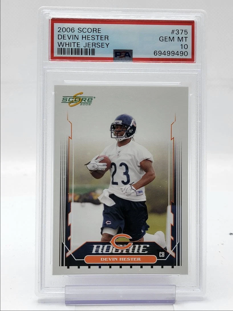 Devin Hester Score #375 White Jersey