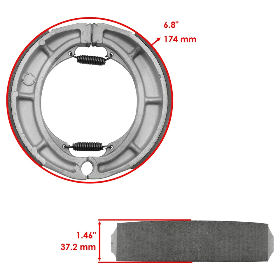 Front Brake Pads & Rear Brake Shoes for Suzuki VZ800 Marauder 800 1997-2004 — 第 2/4 张图片
