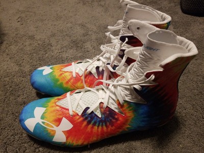 tie dye under armour cleats