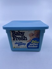 Vintage Baby Fresh Wipes Diaper Wipe Container 1975 Scott Movie Prop Empty Read