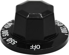 1190573 Thermostat Stove Knob Dial - Off/200-550F Replacement Part 1PC, Black 