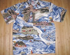 Boys HILO HATTIE Shirt HAWAIIAN Kids 20 Cotton Rayon BEACHES of HAWAII ISLAND