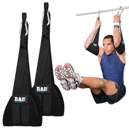 RAD Hanging Ab Straps for Pull up Bar & Abdominal Muscle Building Rip Resistant - Picture 1 of 5