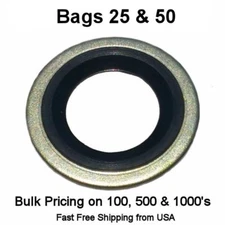 M14 Metal Rubber Oil Drain Plug Gaskets Fits Ford Dorman 097-025 097025