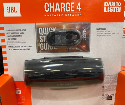 JBL Charge 4 Bluetooth Wireless Waterproof Portable Speaker System