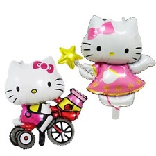  2 pcs  Hello Kitty Foil Balloons Party Theme decoration supplies.