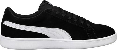 Puma Smash V2 Low Suede Trainers Black/White (BRAND NEW) Free Delivery ✅📦 - Picture 3 of 5