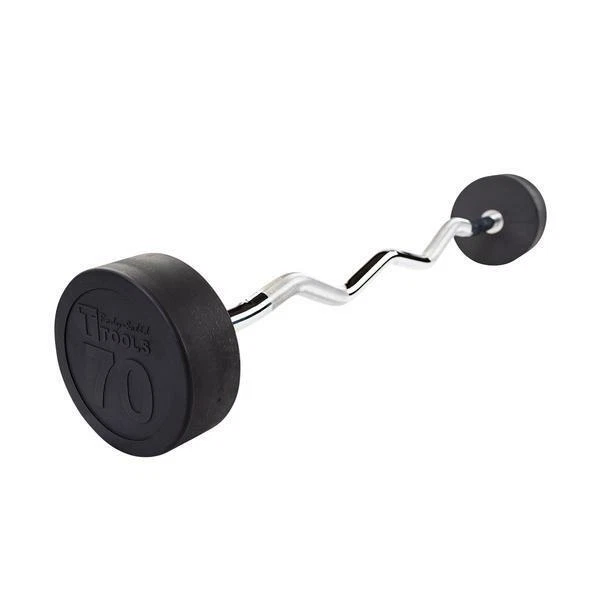 70 lb. Fixed Weight EZ Curl Barbell - Body-Solid SBZ70