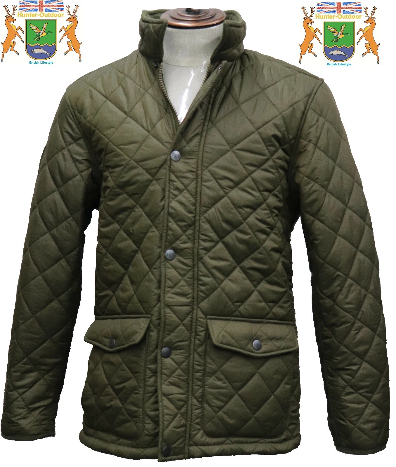Hunter Outdoor Quilted Barley Fleece lined Jacket Superwarm size S to 3XL BNWT