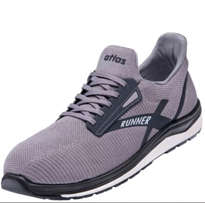 Atlas Sicherheitsschuhe RUNNER 65 ESD S1P grau Stone Grey Arbeitsschuhe Gr.43