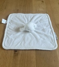 Blankets  Beyond White Lamb Plush Baby Lovey Blanket Sewn On Eyes Nose Sheep