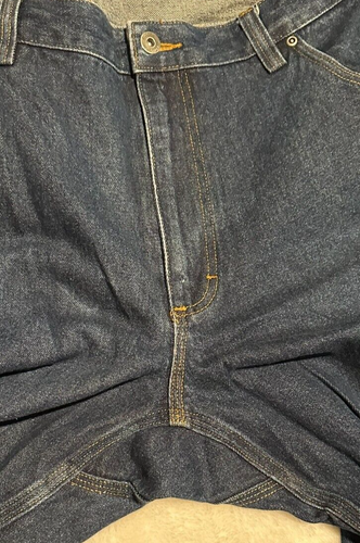 Duluth Trading Jeans Mens *46 X 30 Regular Fit Dark Blue Heavy Denim Ballroom - Picture 4 of 11