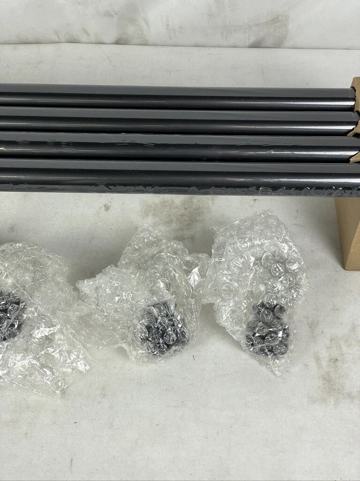 Barra de cortina Knobwell de 1" con acabados de bola de vidrio 36-72" Foto 3 de 4