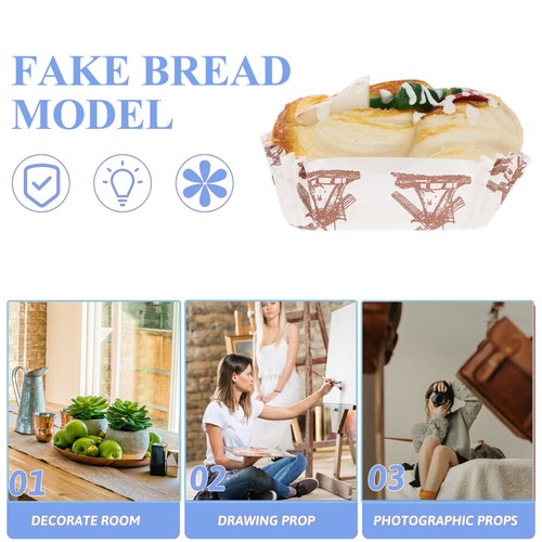 Simulated Salad Bread Artificial Bread Model Photo Prop Decorative Bread Prop - Zdjęcie 4 z 12