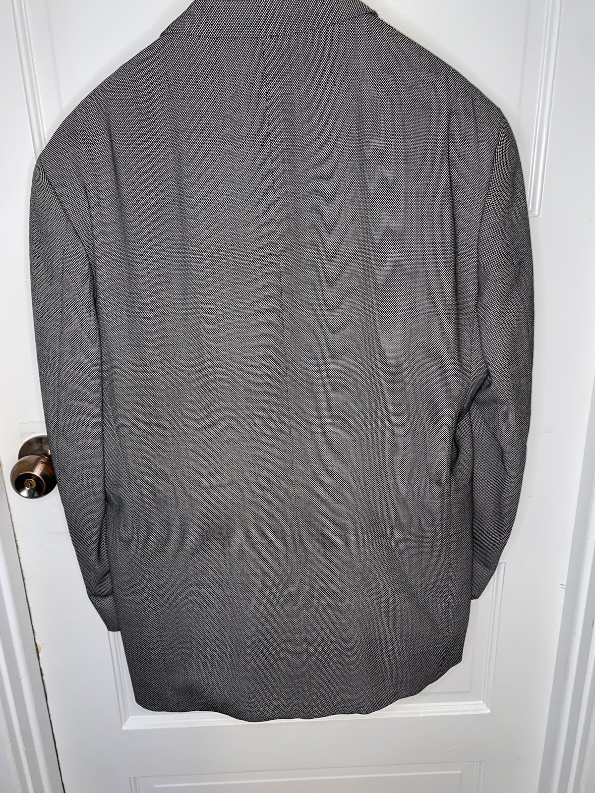 Lana vintage Yves Saint Laurent PORTOGALLO YSL? giacca tuta blazer grigio 32 L