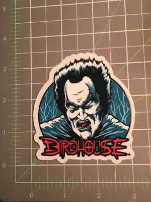 2001 Vintage Birdhouse Skateboard Sticker Steve Berra  Headless Horseman 2''