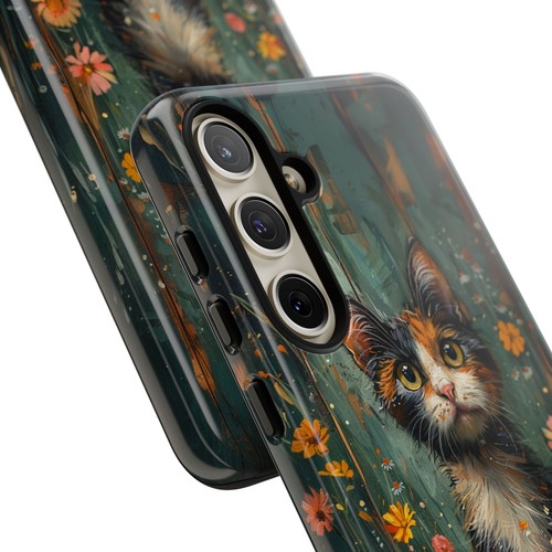 Calico Cat Pastel Floral Phone Case for iPhone, Samsung Galaxy, Pixel - 第 101/191 張圖片
