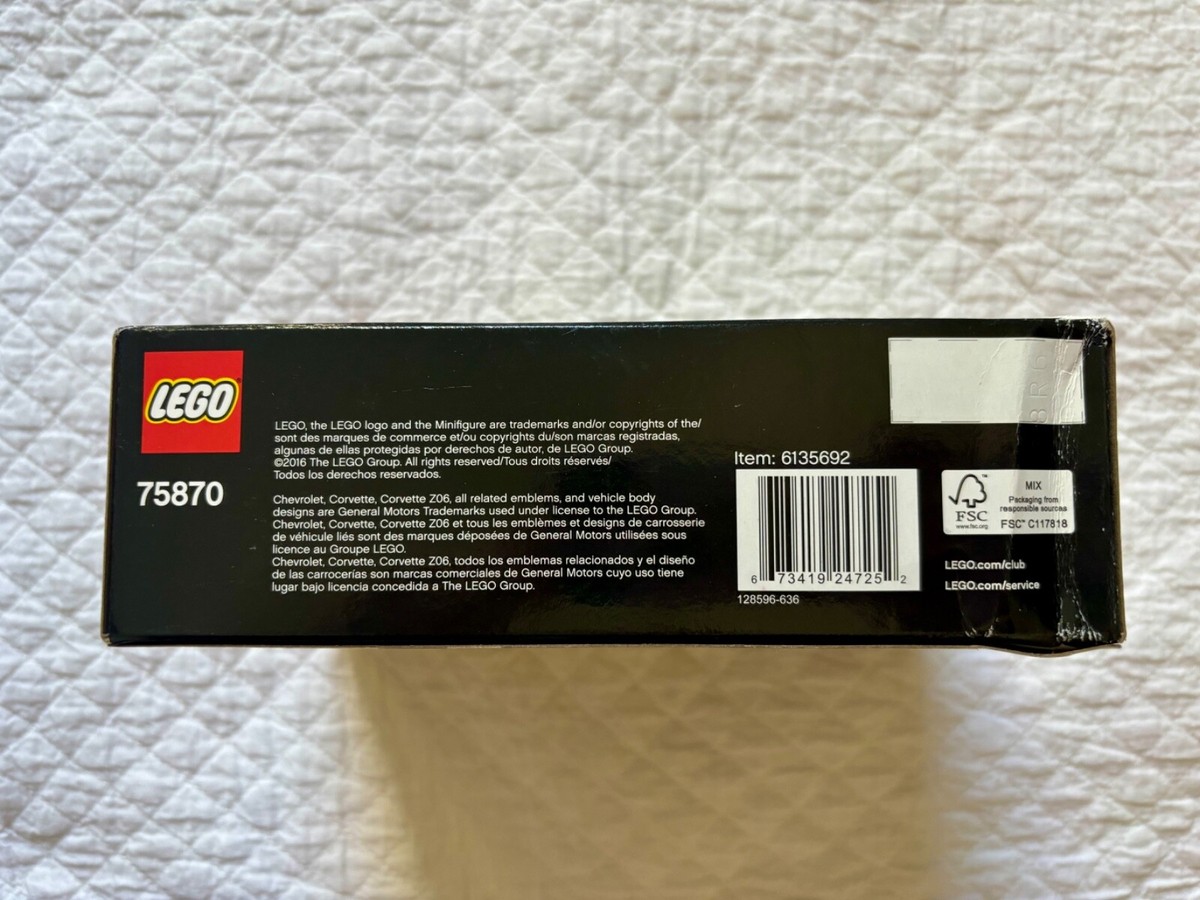 【中古】 レコレコ（vol．6） LEGO Speed Champions 75870 Chevrolet Corvette Z06 New Sealed