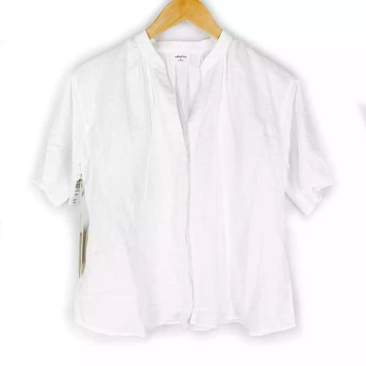 white linen blouse short sleeve