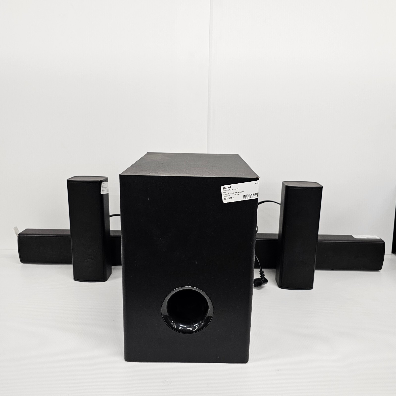 ONN Soundbar Subwoofer & Speakers (no remote as-is)-image