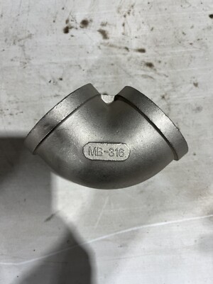 MB-316, 150-2  Elbow Fitting 90° Stainless Steel Weld Slip Fit