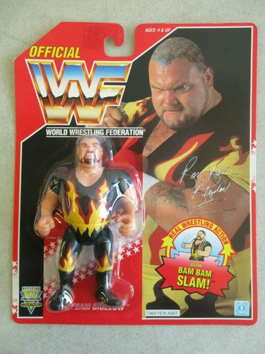 SEALED MOC VINTAGE 1993 WWF BAM BAM BIGELOW BAM BA...