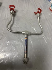 Airless Paint Spray Gun Extension Pole Double Nozzle Guard Painting Tool Read