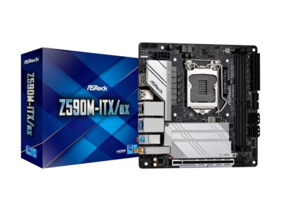 ASRock Z590M-ITX/AX LGA 1200 Intel Z590 SATA 6Gb/s Mini ITX Intel