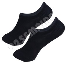 6 Pairs Men No Show Socks Black Liner Invisible Low Cut Athletic Size 9-11