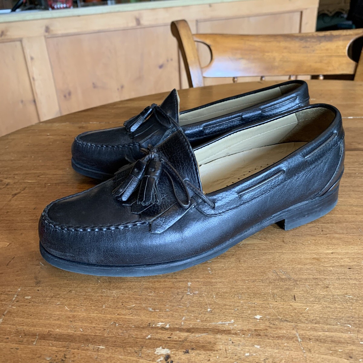 New Rockport Black Kiltie Tassel Loafers Mens 9.5 W | eBay display picture 1