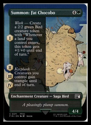 FINAL FANTASY #371 Summon: Fat Chocobo (Borderless)