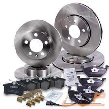 BREMSSCHEIBEN + BREMSBELÄGE VORNE + HINTEN FÜR SEAT LEON SKODA FABIA VW POLO 9N